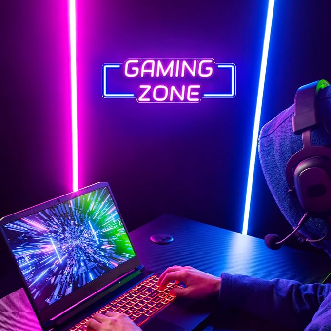 Kavaas Game Zone Neon Signs for Gaming Room Decor