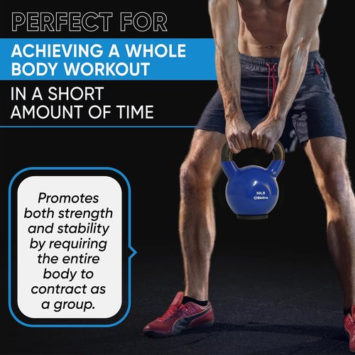Kettlebell Sets by Professional Grade - Durable Cast Iron Strength Training Weights for Home Workouts | Ideal for Men & Women