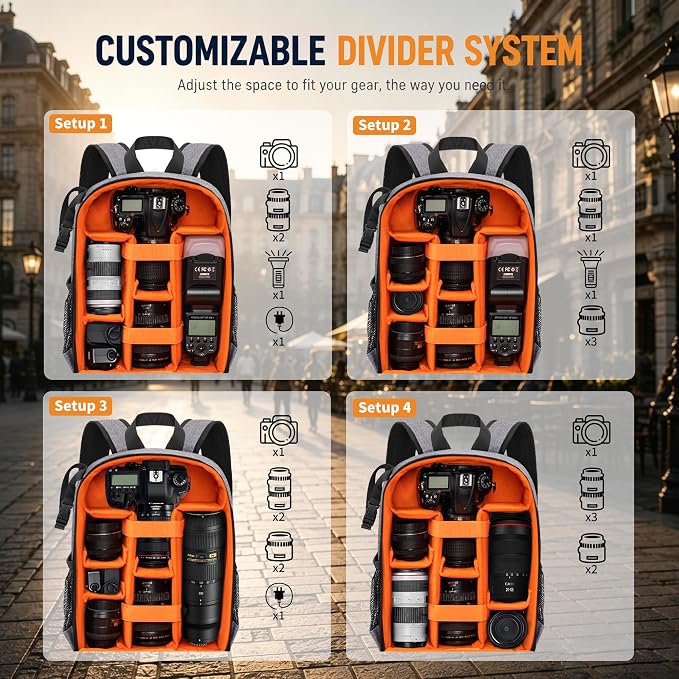 Camera Backpack for Photographers, DSLR Camera Bag