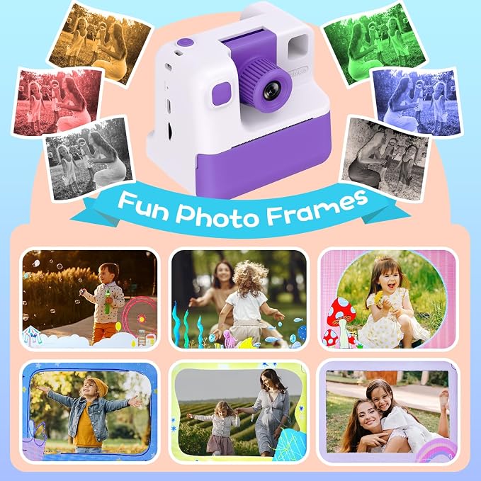 Kids Camera Instant Print, Christmas Birthday Gifts
