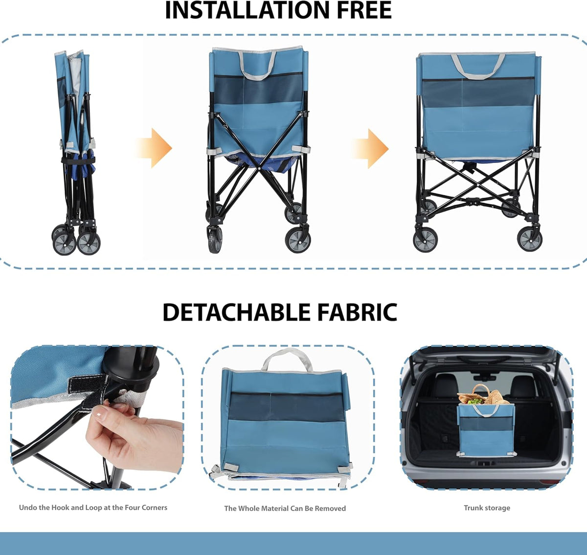 ZeHuoGe Rolling Ball Storage Cart - Collapsible Sports Equipment Organizer with Wheels | Multi-Sport Family Gym