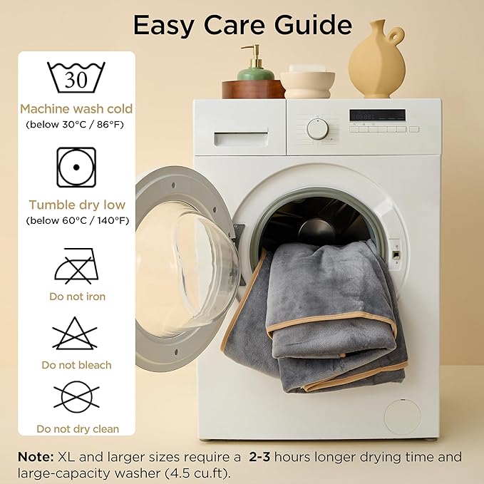 Bedsure Waterproof Dog Blankets for Large Dogs - Large Cat Blanket Washable for Couch Protection, Sherpa Fleece Puppy Blanket, Soft Plush Reversible Throw Furniture Protector, 40"X50", Light Grey