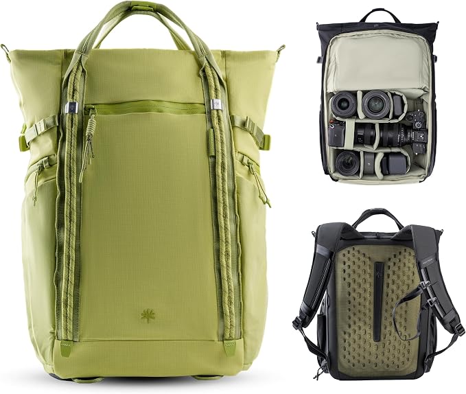 PGYTECH OneGo Roamer Tote Camera Backpack, 18L Water-Resistant Dual Carry Tote