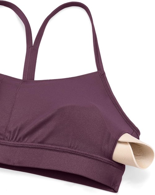 CRZ YOGA Butterluxe Y-Back Sports Bra - Padded Racerback for Low Impact Yoga & Workouts