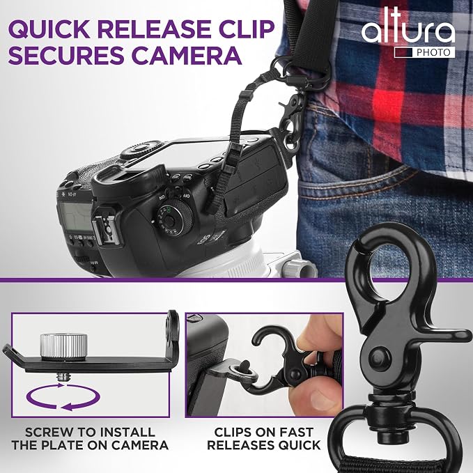 Altura Photo Camera Strap with Quick Release & Safety Tether