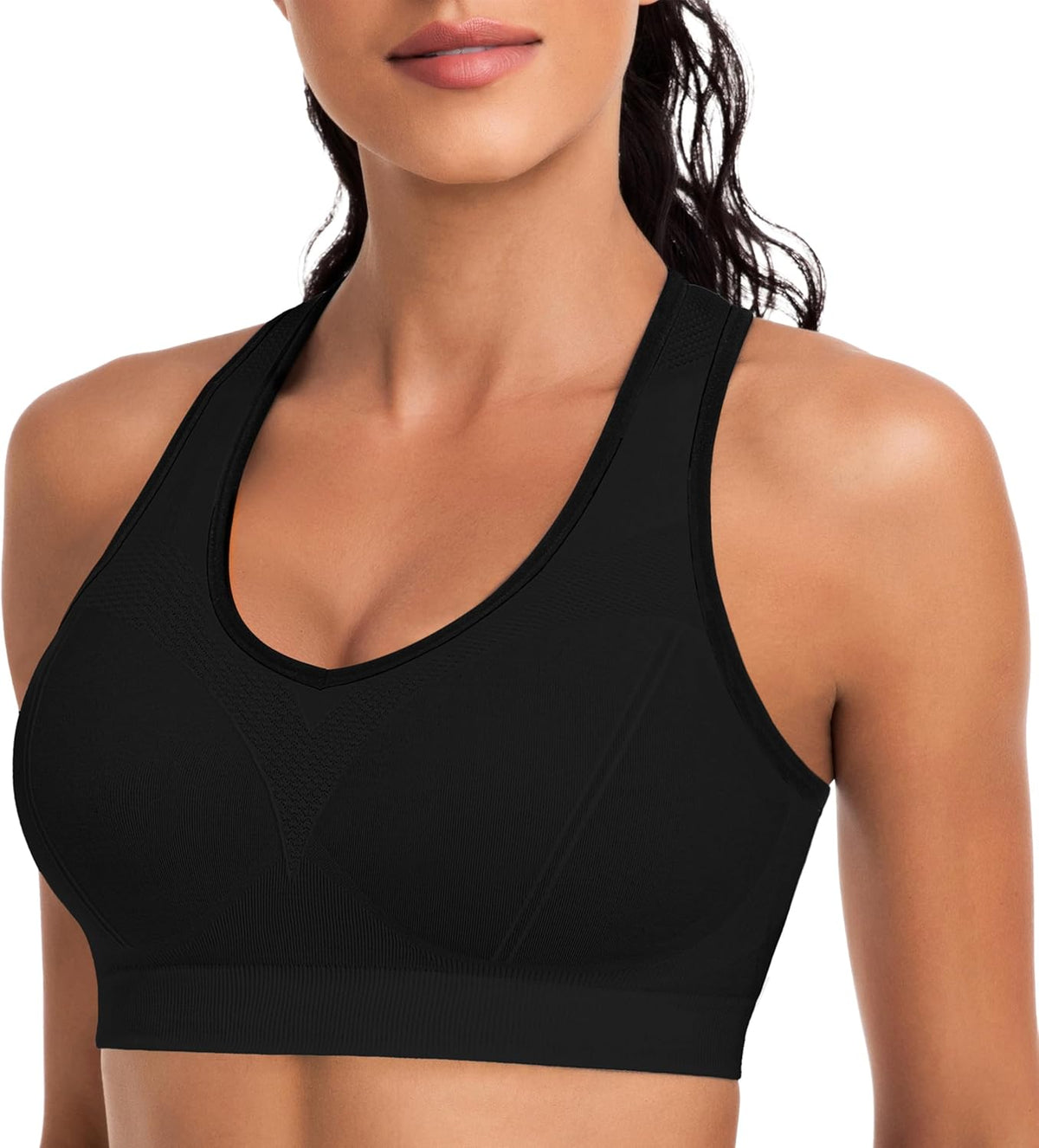Skiennix Racerback Sports Bras for Women - High Impact Athletic Tank Tops for Yoga & Workouts