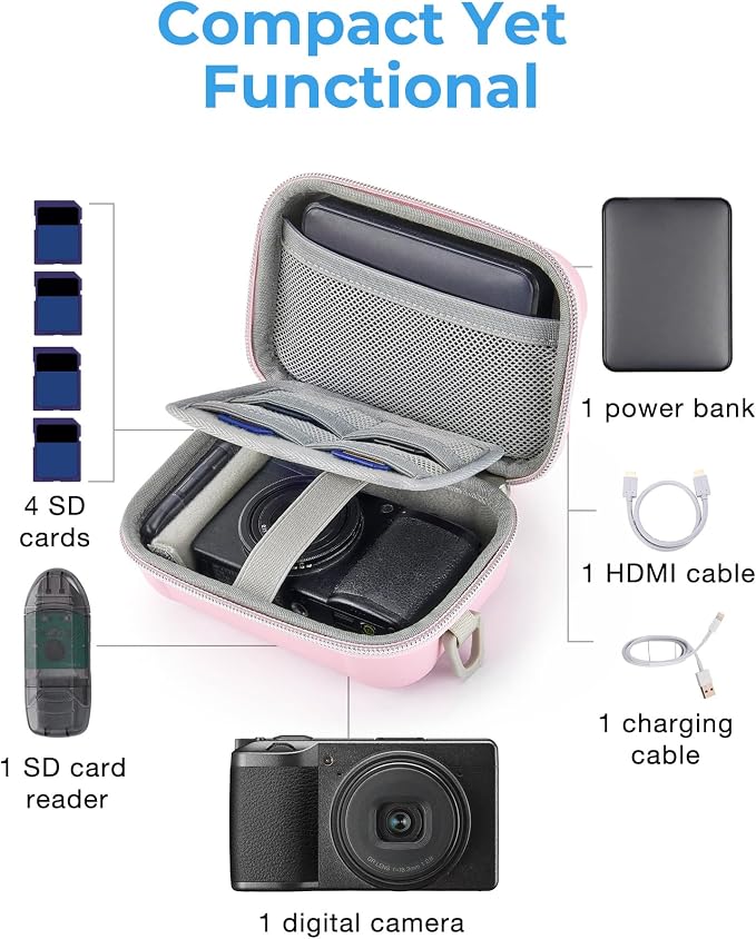 BAGSMART Digital Camera Case, Protective & Waterproof Small Camera Case