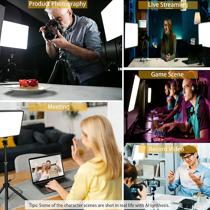 2 Pack LED Photo Lighting kit