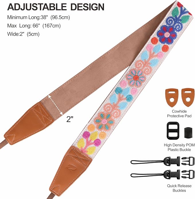 Padwa Lifestyle Colorful Crochet Camera Strap
