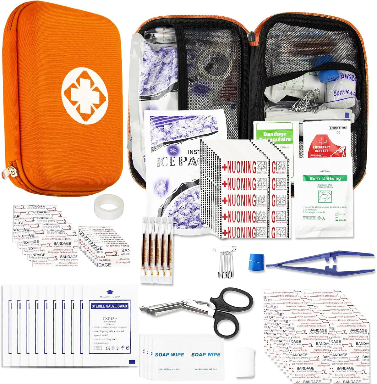 Small-Waterproof Car First-Aid Kit Emergency-Kit - Green 277Piece Camping Equipment for Camping Hiking Home Travel YIDERBO
