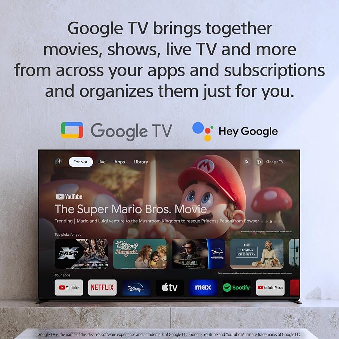 Sony 77 Inch BRAVIA XR8B OLED 4K HDR Smart Google TV (K-77XR8B) | XR Processor with AI Technology, Dolby Vision/Atmos, Exclusive Features for PlayStation®5, 4K movie credits included
