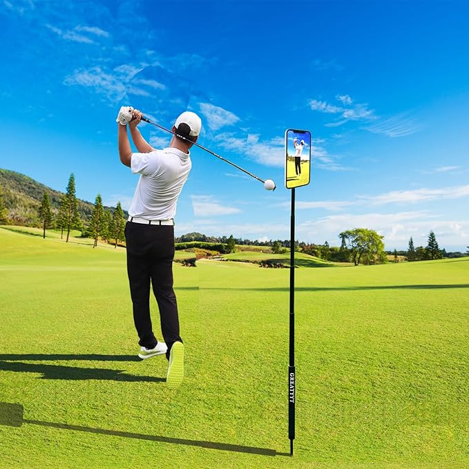 Monopod and Tripod Selfie Stick to Record Golf Swing