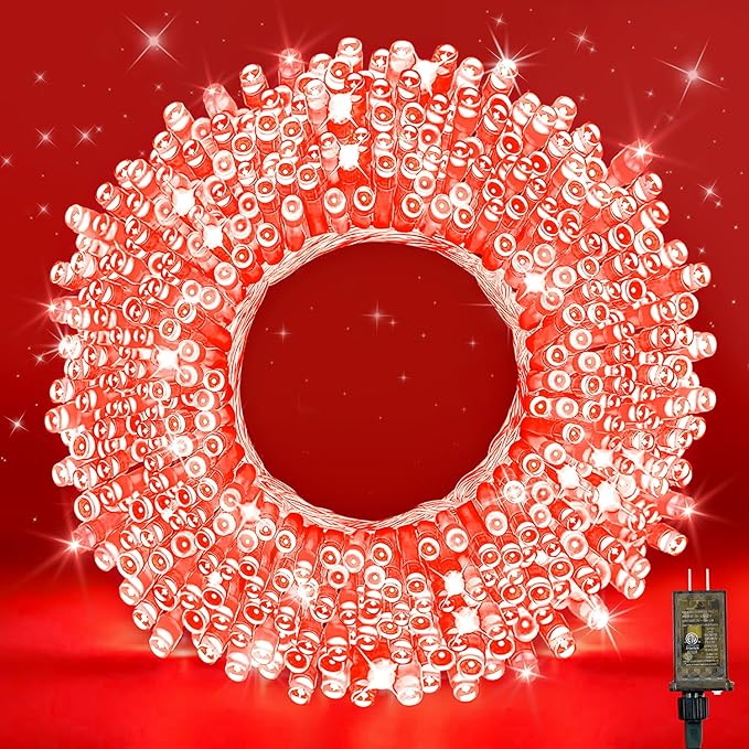 70FT Red String Lights, 210 LED Waterproof Seasonal Fairy Lights with 8 Modes, Indoor Outdoor Decorative Lighting for Christmas, Valentine’s Day, Wedding, Party, Garden