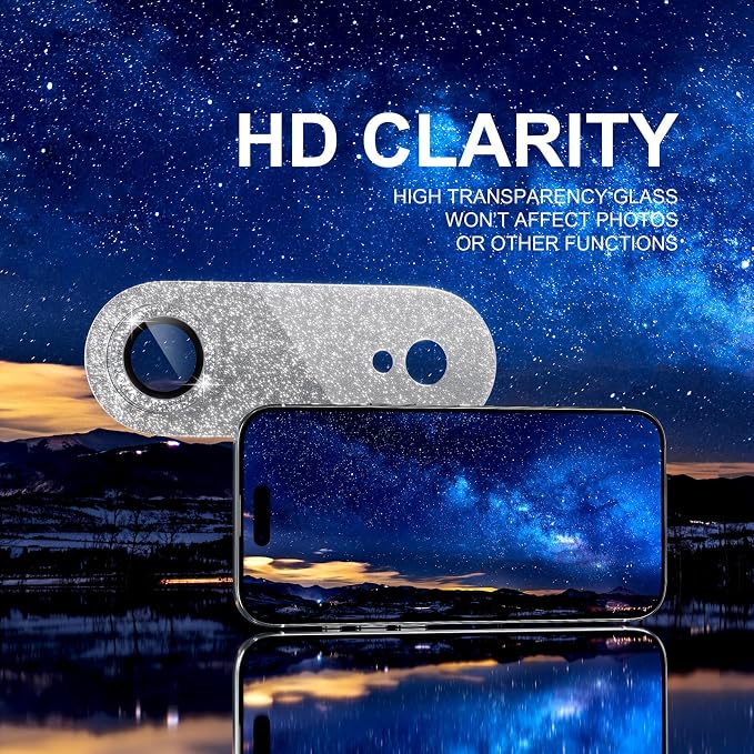 Choiche Compatible for iPhone 17 Air Camera Lens Protector, Bling Camera Cover