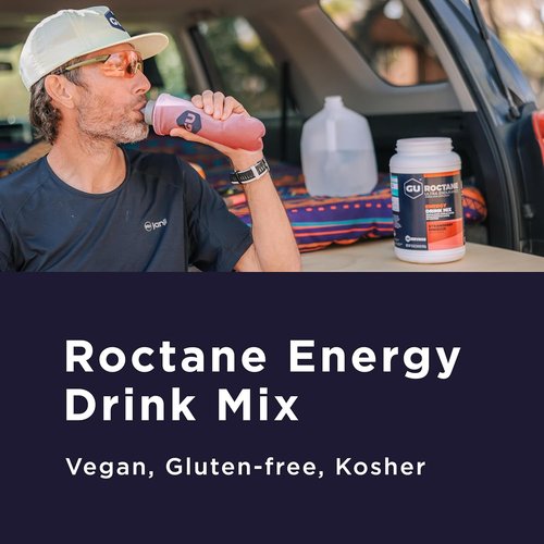 GU Energy Roctane Ultra Endurance Drink Mix - Vegan, Gluten-Free, 35mg Caffeine, Tropical Fruit, 3.44 lb