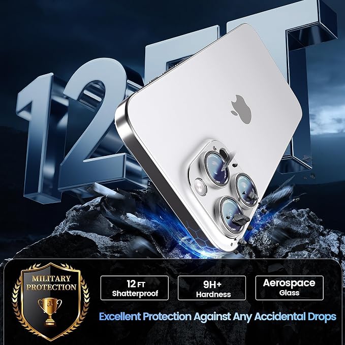 CACOE Camera Lens Protector for iPhone 14 Pro/14 Pro Max/16 Pro/16 Pro Max