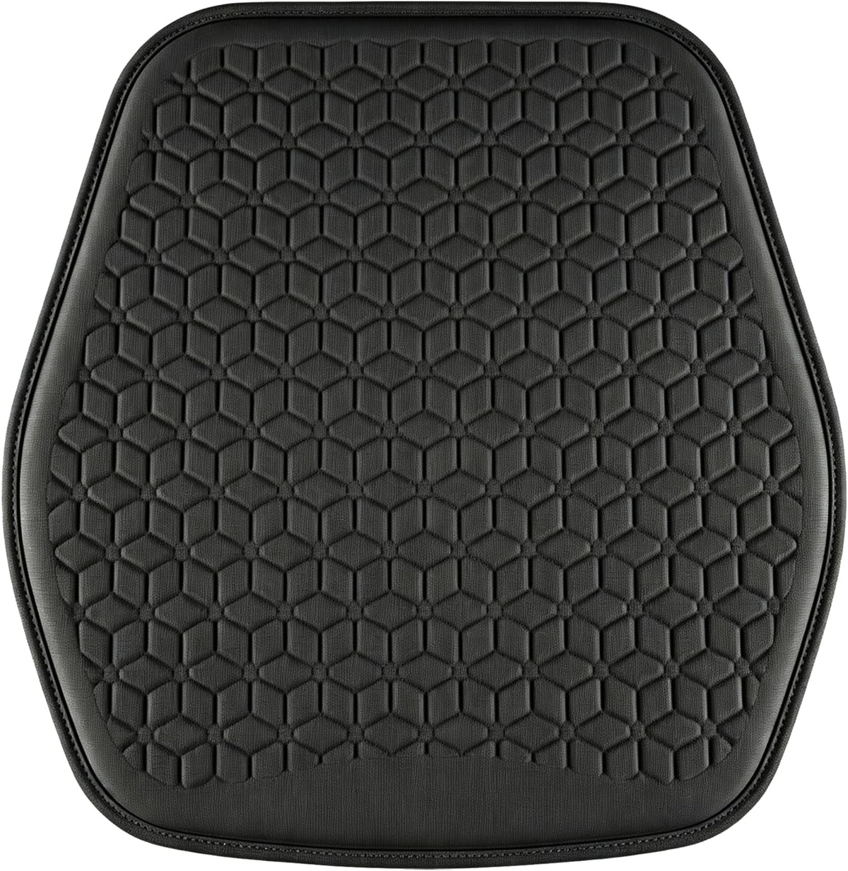 Thin Gel Car Seat Cushion, Non-Slip & Comfortable Automotive Front Seats Cushion Pad for Driver, Breathable Vehicle Interior Mat Cover Accessories，Black