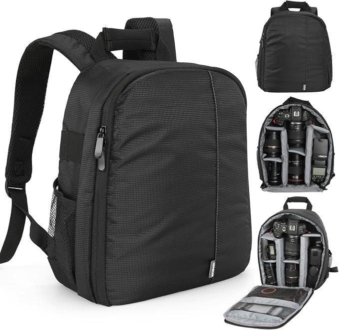 Camera Backpack Bag Small- Waterproof Professional DSLR Camera Bag Photography