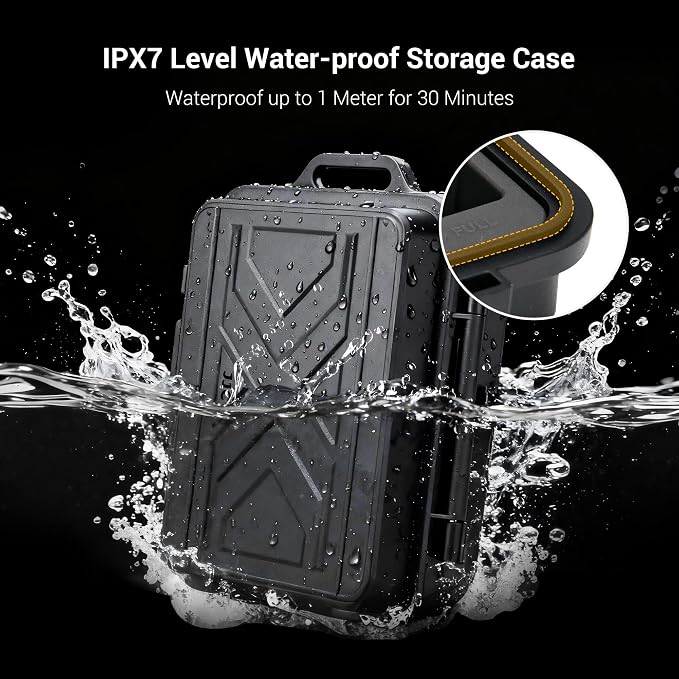JJC Portable Camera Battery Memory Card Storage Case