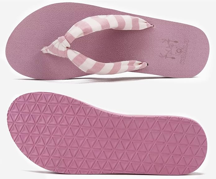 KuaiLu Flip Flops for Women with Arch Support Yoga Mat Comfortable Summer Beach Walking Thong Cushion Sandals Slip On Indoor Outdoor