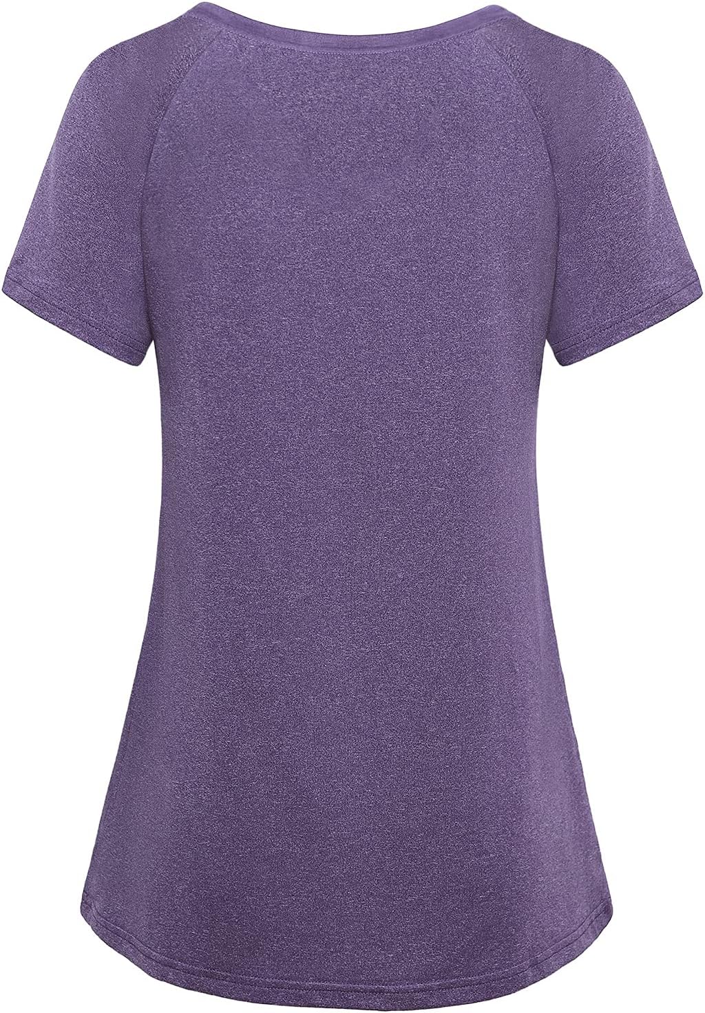 Vldnery Women's Quick-Dry Yoga Workout Shirts - Loose Fit Athletic Tops for Gym | 2025 Collection