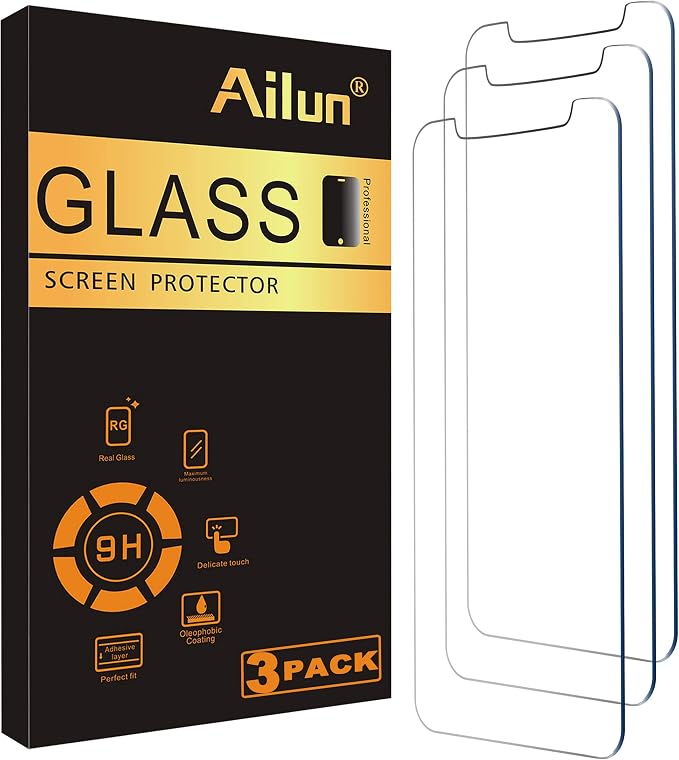 Ailun Screen Protector for iPhone 12 mini 2020 3Pack Tempered Glass