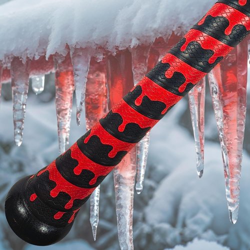 Baseball Bat Grip Tape - Non-Slip, Shock-Absorbing 1.1mm Wrap - Ice Cream Drip Design
