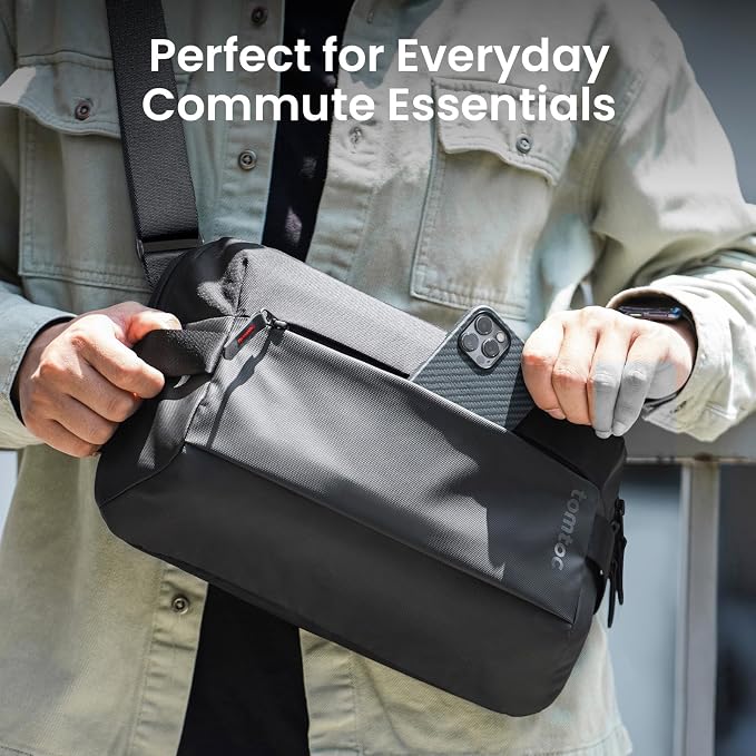 tomtoc Compact EDC Sling Bag 3L-10L, Minimalist Crossbody Bag Chest Shoulder