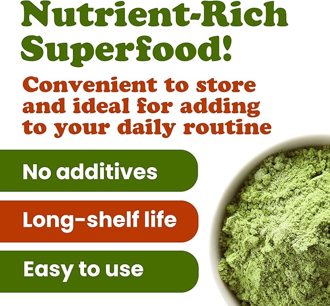 Food to Live Broccoli Powder, 5 Pounds – Nutrient-Rich Green Superfood for Smoothies, Shakes and Cooking, High in Fiber, Vitamins and Antioxidants, Vegan, Kosher, Bulk