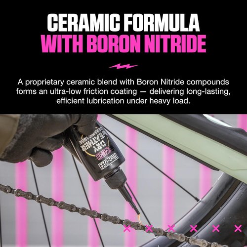 Muc-Off eBike Dry Chain Lube - Premium Bike Chain Oil for Dry Weather - 1.7 fl oz Electric Bike Lubricant