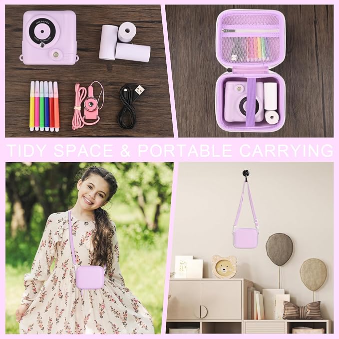 Kids Instant Print Camera Case Compatible
