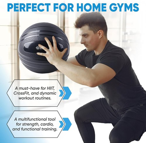 Bintiva Non-Bounce Slam Ball - Weighted Deadball for Effective Workouts | Ideal for Fitness Routines