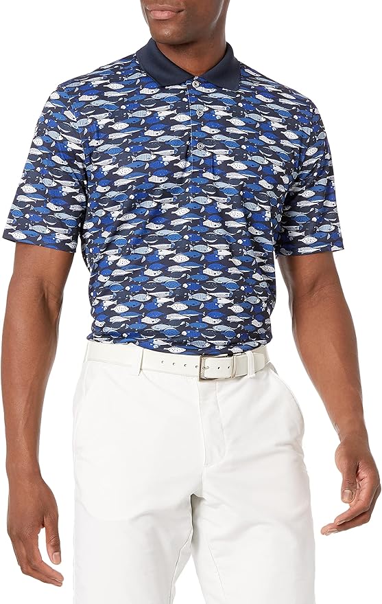 Amazon Essentials Mens Golf Polo Shirt, Moisture-Wicking Quick Dry, Short Sleeve