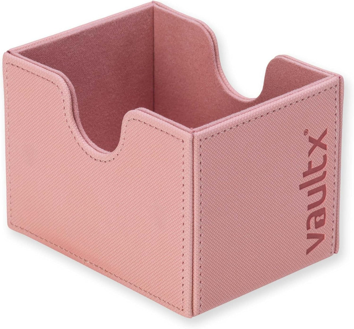 Vault X Trading Card Deck Box - Premium Exo-Tec Material, Holds 100+ Sleeved Cards, Pink