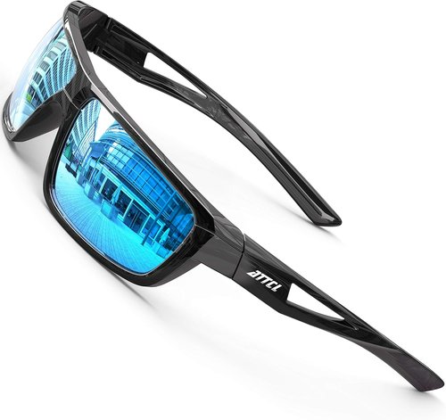 ATTCL Polarized Sunglasses - UV Protection, Lightweight TR90 Frame | Anti-Slip Wrap-Around for Sports, Driving, Fishing, Golf