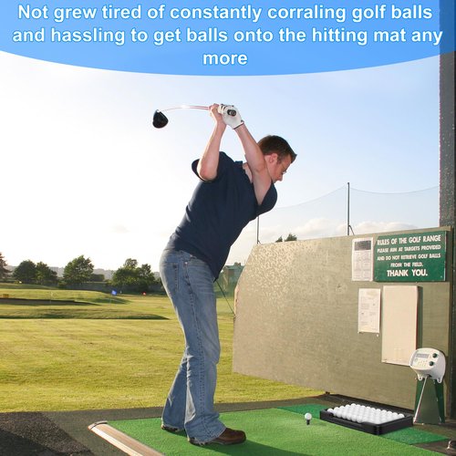 Asyxstar Golf Ball Tray Durability and Stability for Indoor and Outdoor Training Organize up to 53 Golf Balls