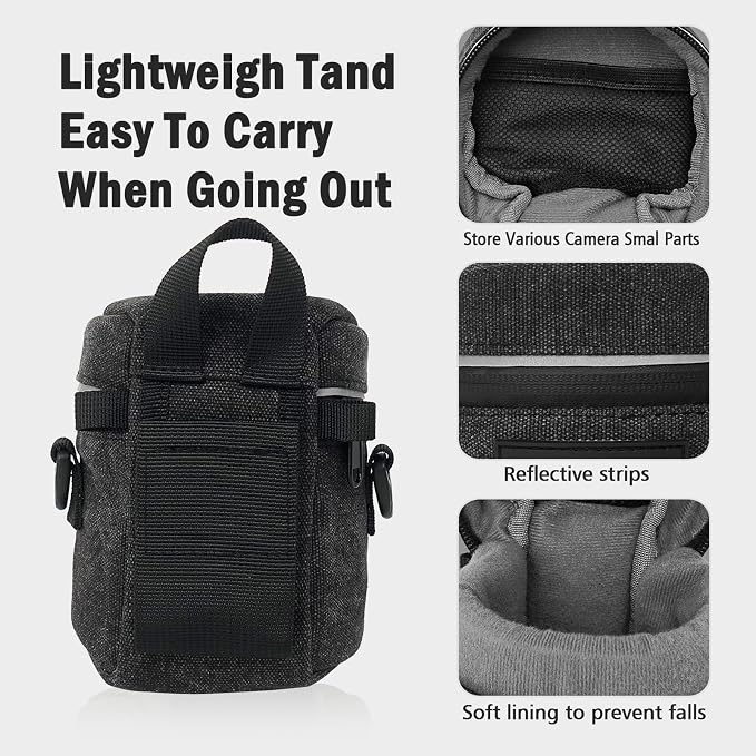 Camera Lens Case Lens Bag Compatible)