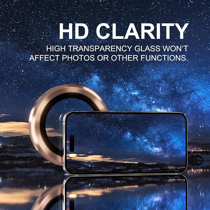 Choiche Compatible for iPhone 16 Pro/iPhone 16 Pro Max Camera Lens Protector