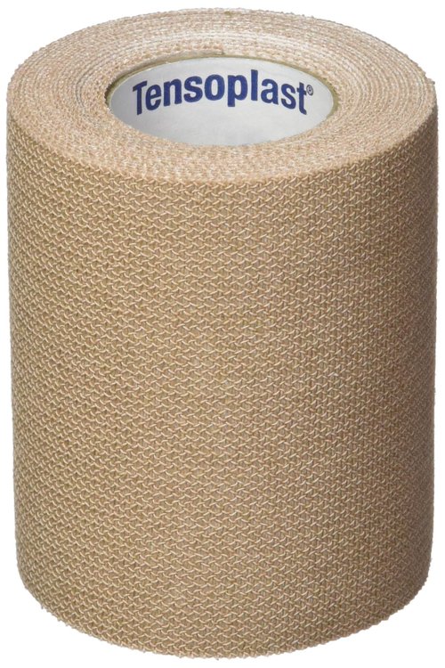 BSN Medical 20186 Tensoplast Elastic Athletic Tape, Provides Medium Support or Compression with High Adhesive Properties, Water Repellent and Air Permeable, Tan, 3" x 5 yard, Roll