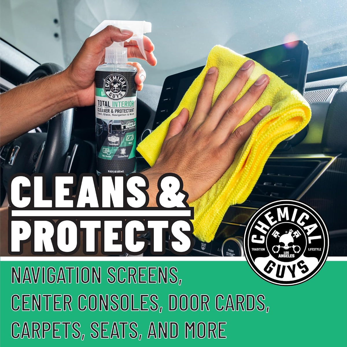 Chemical Guys Keep Your Car New, Interior Care Kit, 6 Piece | New Car Scent Total interior cleaner, VRP, Air Freshener, & microfiber towels for cars and trucks, complete interior refresh