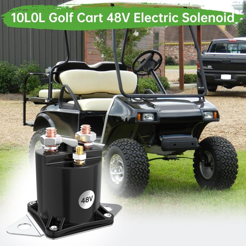 10L0L 48V Electric Golf Cart Solenoid Fit for Club Car DS (1995-1997) 101807001 1118, 48 Volt 4 Terminal Electric Solenoid Replacement