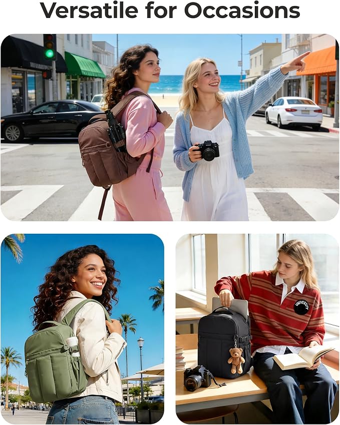 BAGSMART Puffy Camera Backpack, Camera Bags