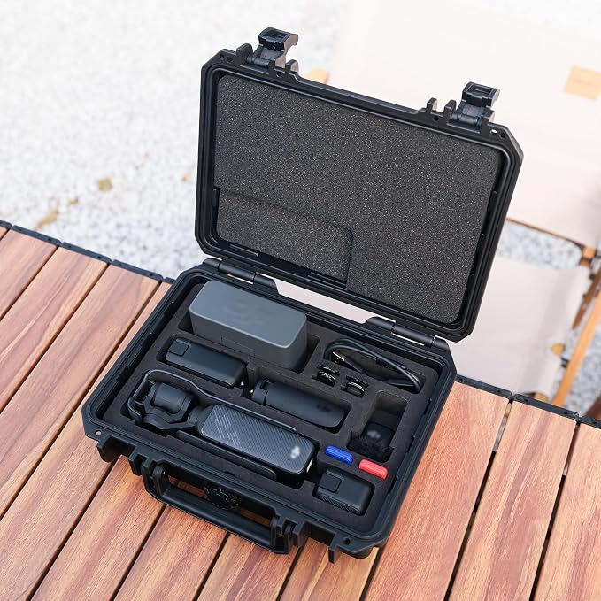 KIWIFOTOS Waterproof Hard Case for DJI Osmo Pocket 4 3 Creator/Power Expansion