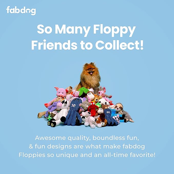 fabdog Floppies Plush Dog Toy - Cute & Durable Squeaky Dog Toys - Best Squeak Toy for Puppies and All Breeds | Ideal Pet Gift| Small Koala