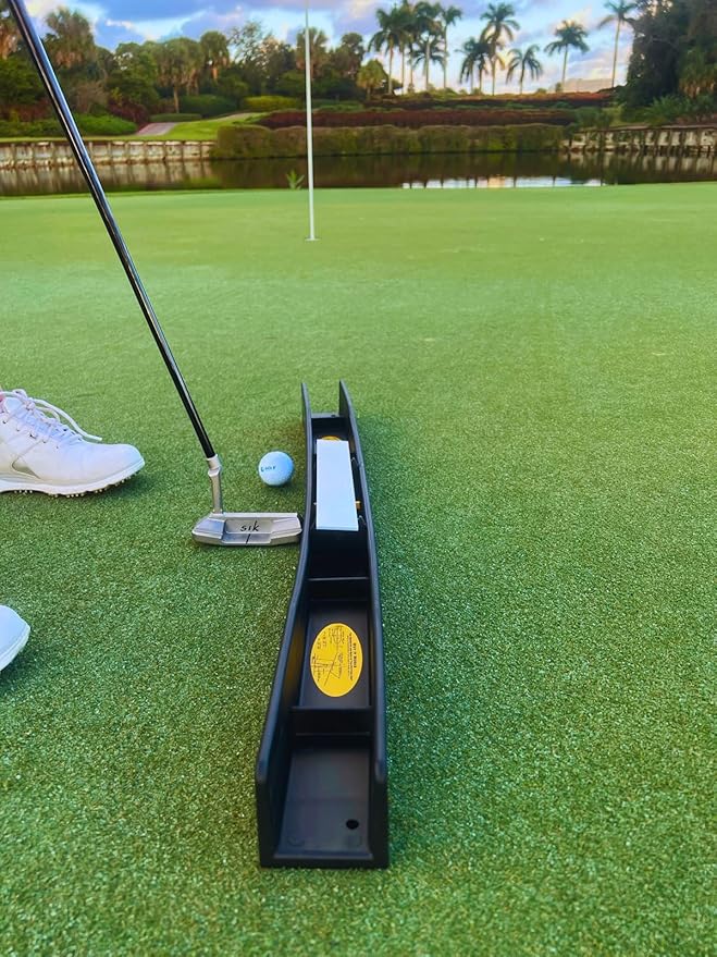 The Putting Arc - MS3D Model - Golf Training Aid Used to Perfect Your Putting and Reduce Your Score! - Practice and Master Your Putting Fundamentals! - Midnight Black - Proudly Made in The USA