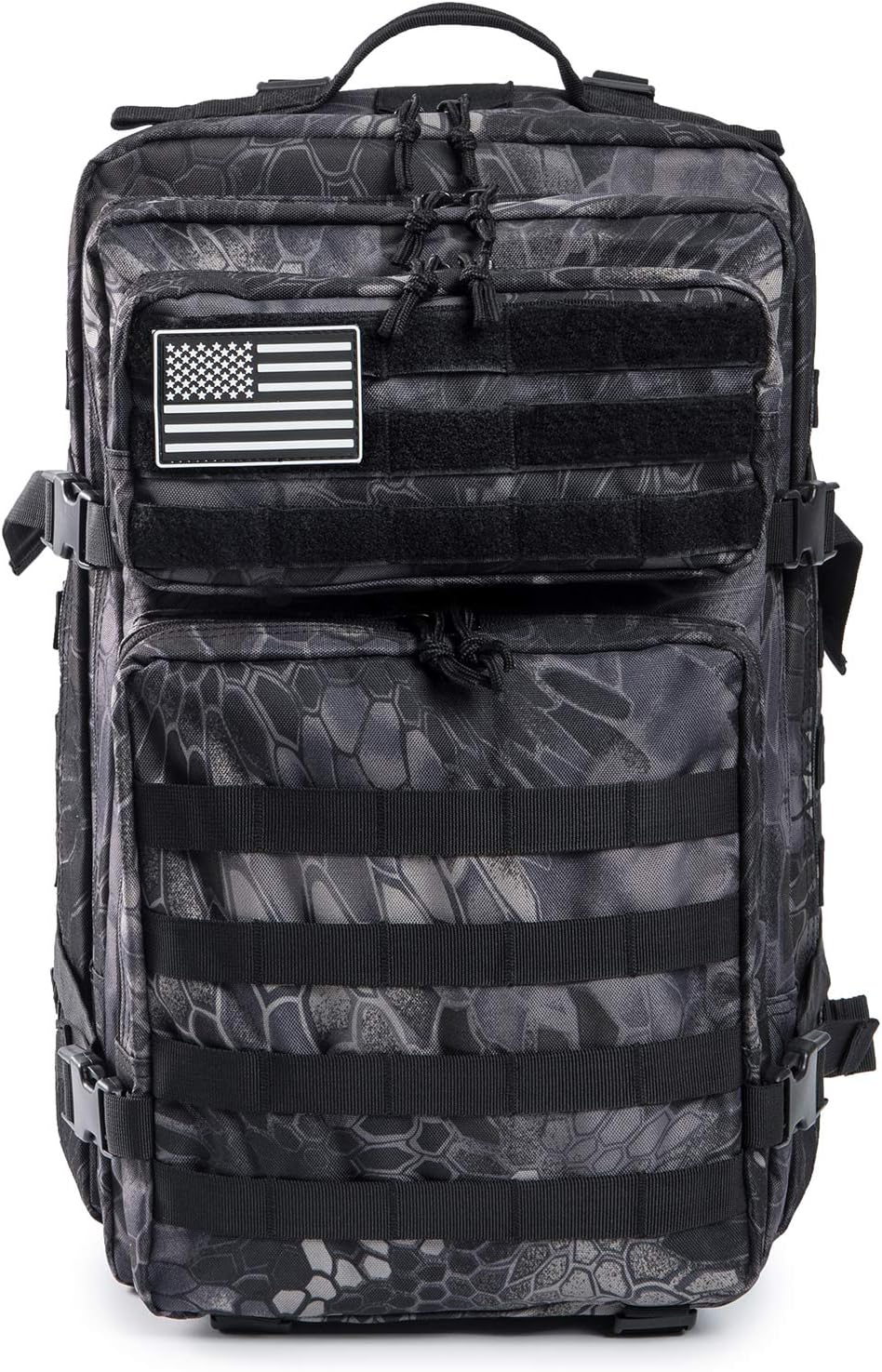 QT&QY Military Tactical Backpack - 45L Molle Army Assault Pack for Hiking & Trekking | Durable Rucksack