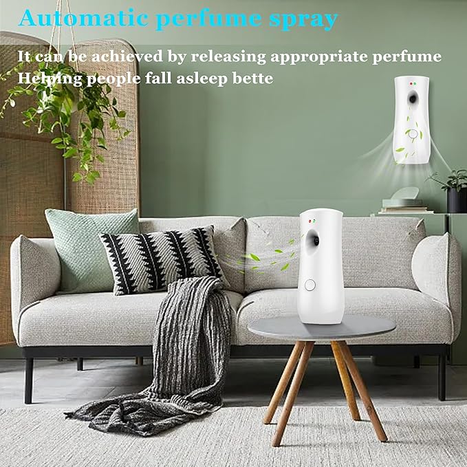 (3-Pack) Automatic Fragrance Dispenser Wall-mounted Aerosol Spray Air Freshener for Hotels, Home, Indoor, Offices, Schools, Restaurants, Commercial Place (001, White)