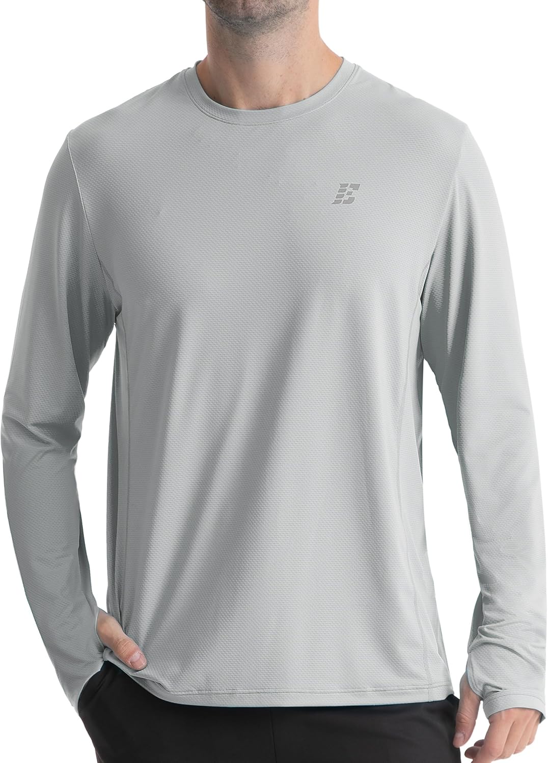 Skiennix Men's UPF 50+ Sun Protection Shirt - Lightweight UV Long Sleeve Swim Rash Guard for Hiking & Fishing