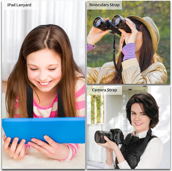 FIEIL 3 Pack Nylon iPad Strap, Adjustable Camera Neck Strap, Comfortable