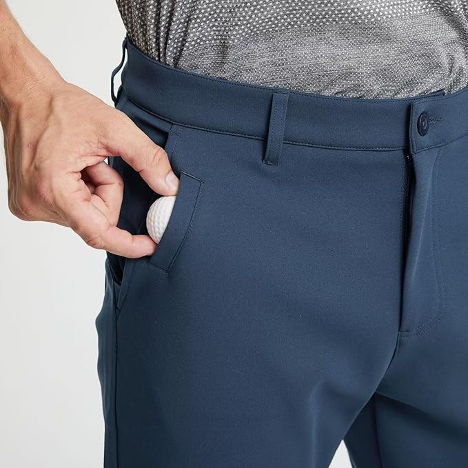 M MAELREG Golf Fleece Lined Pants Men Softshell Water-Resistant Workout Casual Outdoor Hiking Insulated Winter Pants for Men